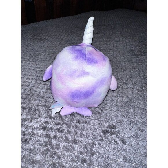 Squishmallows Plush Sealife Squad NABILA The Purple Narwhal 5" Plush Toy - Picture 4 of 5